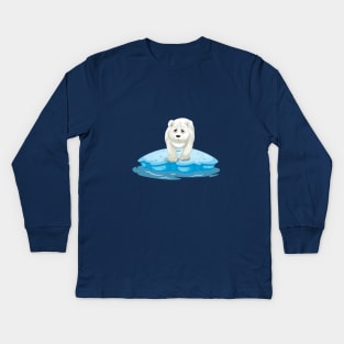 Cute Polar Bear Kids Long Sleeve T-Shirt